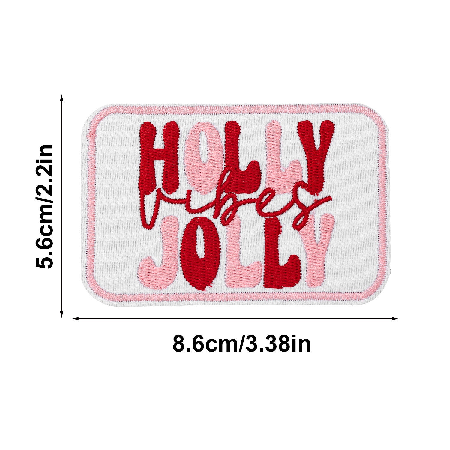 Wholesale Cross-border Christmas text embroidery patch Merry Christmas cloth patch clothing accessories hole patch